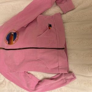 Aviator nation size:S pink mill valley zip up hoodie jacket